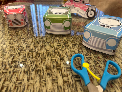 3D Colored Cars & Moto Paper Craft – Paperooo