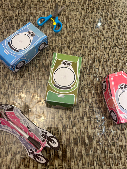 3D Colored Cars & Moto Paper Craft – Paperooo
